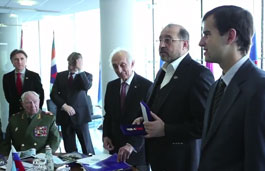 A reception  given to representatives of the military-diplomatic corps at the headquarters of the international Advisory Council of Organizations of Reserve Officers. Moscow