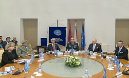 Meeting with military diplomats