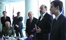 A reception  given to representatives of the military-diplomatic corps at the headquarters of the international Advisory Council of Organizations of Reserve Officers. Moscow